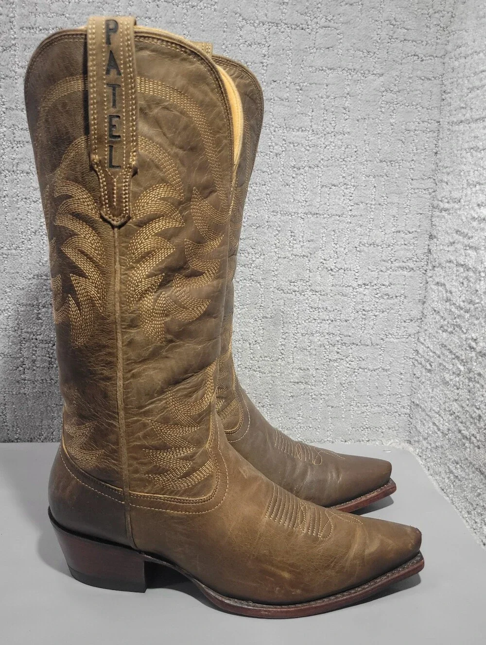 Tecovas The Annie Women's Size US 9B Cafe Goat Cowgirl 14" Boots - Picture 10 of 12